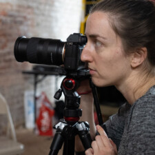 2022 Convergence 4 woman looking into camera shooting video